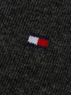 Skarpetki*Tommy Hilfiger Zestaw 2 Par Skarpet Z Wyhaftowaną Flagą ANTHRACITE MELANGE