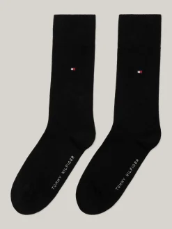 Skarpetki*Tommy Hilfiger Zestaw 2 Par Skarpet Z Wyhaftowaną Flagą BLACK