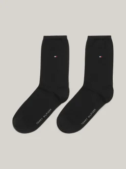 Skarpetki & Rajstopy*Tommy Hilfiger Zestaw 2 Par Skarpet Z Wyhaftowaną Flagą BLACK