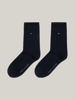 Skarpetki & Rajstopy*Tommy Hilfiger Zestaw 2 Par Skarpet Z Wyhaftowaną Flagą MIDNIGHT BLUE