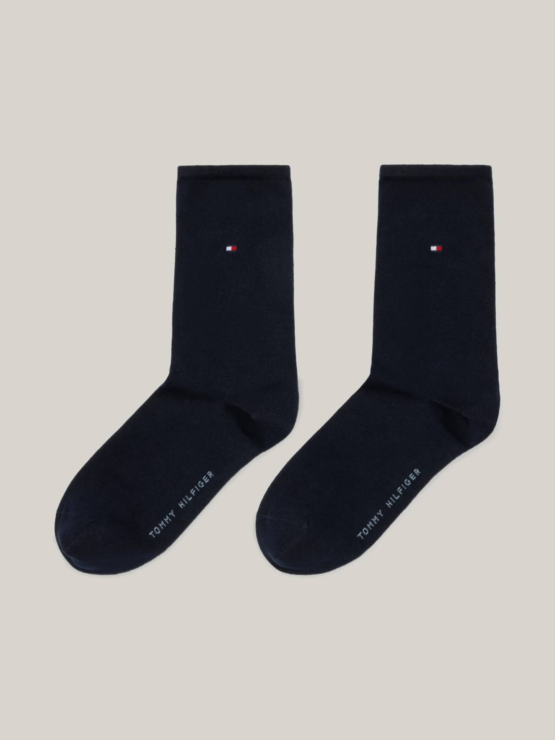 Skarpetki & Rajstopy*Tommy Hilfiger Zestaw 2 Par Skarpet Z Wyhaftowaną Flagą MIDNIGHT BLUE