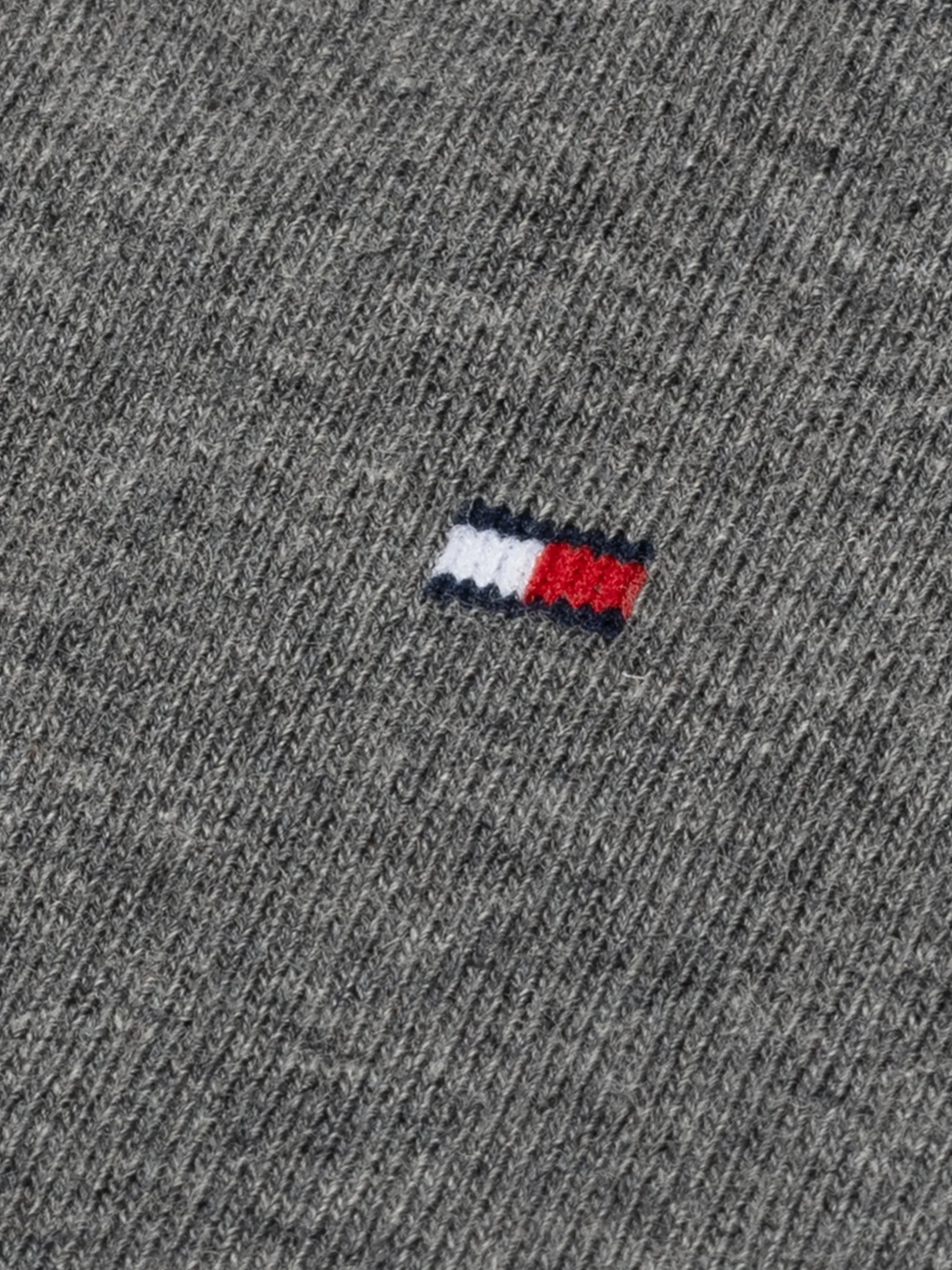 Skarpetki & Rajstopy*Tommy Hilfiger Zestaw 2 Par Skarpet Z Wyhaftowaną Flagą MIDDLE GREY MELANGE