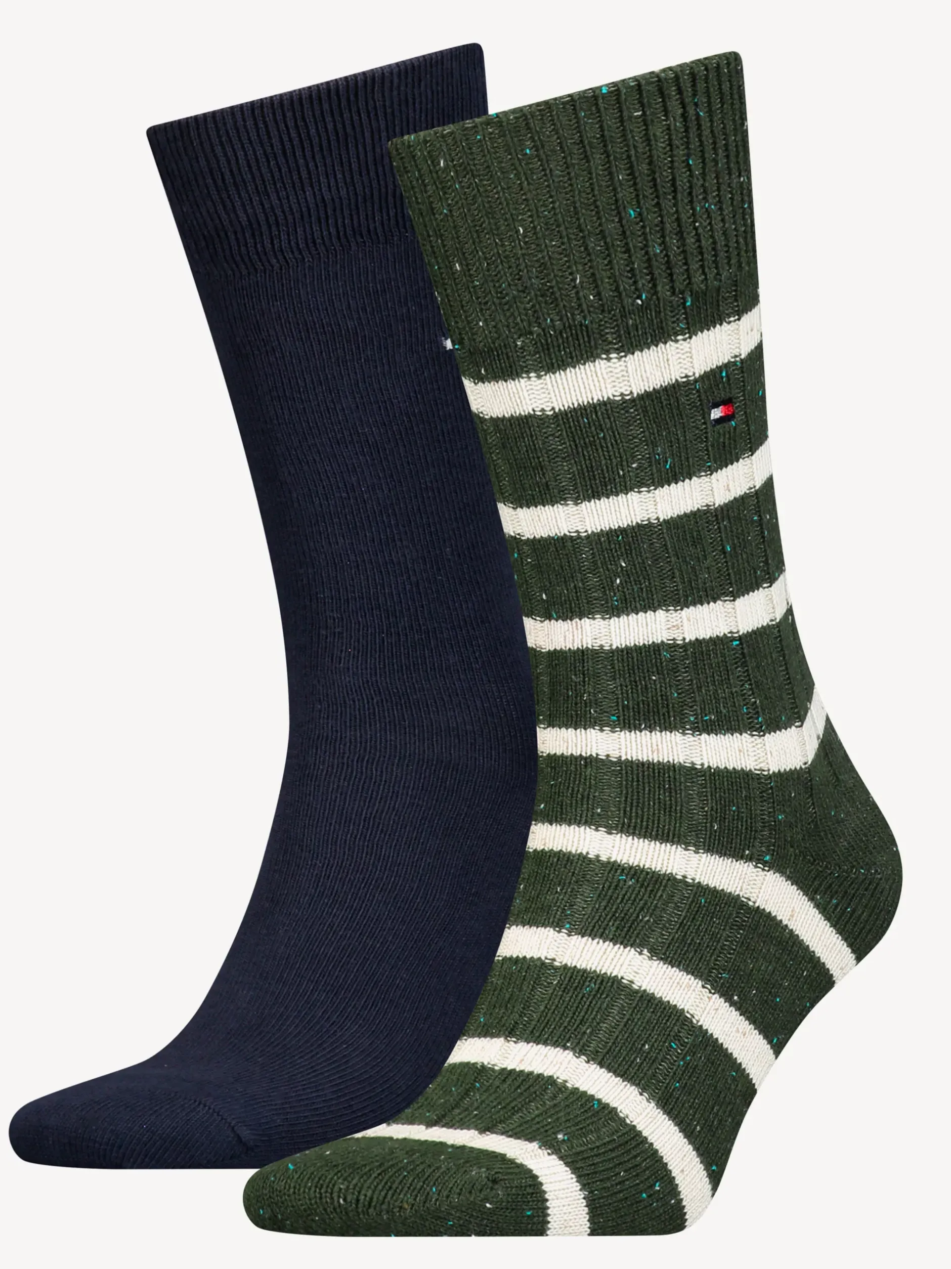 Skarpetki*Tommy Hilfiger Zestaw 2 Par Skarpetek GREEN/WHITE