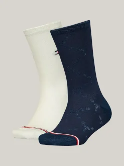 Bielizna & Skarpetki|Underwear & Socks*Tommy Hilfiger Zestaw 2 Par Skarpetek Classics Z Monogramem NAVY