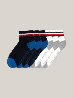 Bielizna & Skarpetki|Underwear & Socks*Tommy Hilfiger Zestaw 6 Par Skarpetek Iconic MIDNIGHT BLUE / WHITE