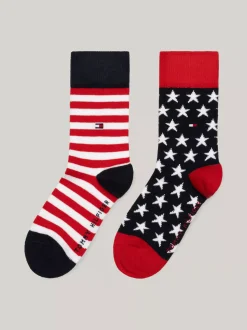 Bielizna & Skarpetki|Underwear & Socks*Tommy Hilfiger Zestaw 2 Par Skarpetek W Paski I Gwiazdki TOMMY ORIGINAL