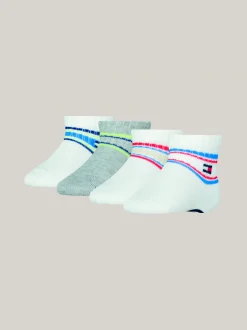 Bielizna & Skarpetki|Underwear & Socks*Tommy Hilfiger Zestaw 4 Par Skarpetek We Wzór W Paski BLUE COMBO