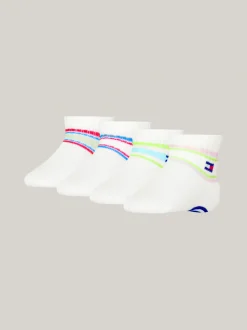 Bielizna & Skarpetki|Underwear & Socks*Tommy Hilfiger Zestaw 4 Par Skarpetek We Wzór W Paski PINK COMBO