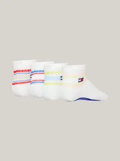 Bielizna & Skarpetki|Underwear & Socks*Tommy Hilfiger Zestaw 4 Par Skarpetek We Wzór W Paski PINK COMBO