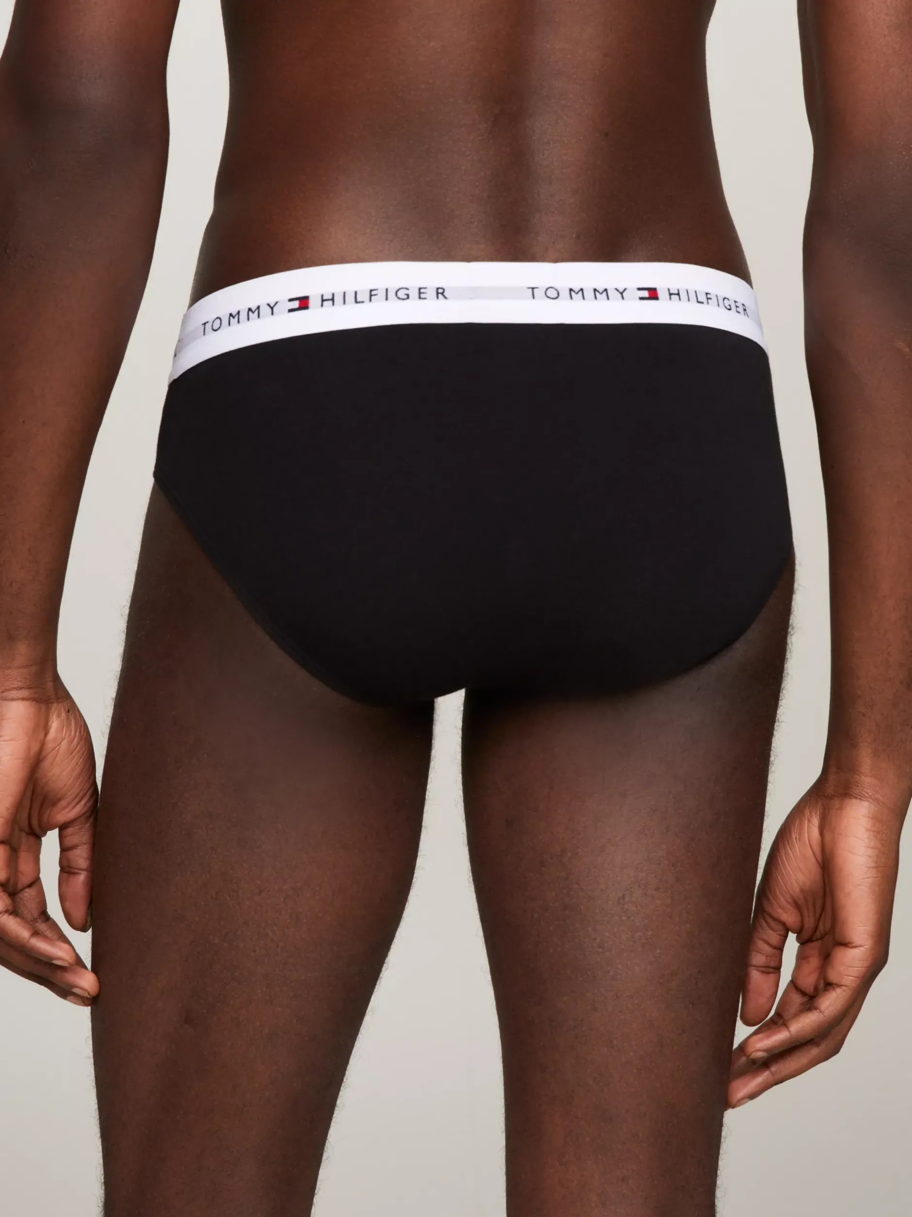 Multipacks|Obcisłe Bokserki*Tommy Hilfiger Zestaw 5 Par Slipów Signature Z Logo Na Pasku BLACK/BLACK/BLACK/BLACK/BLACK
