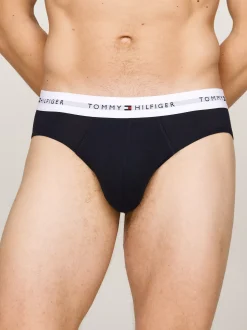 Obcisłe Bokserki|Bielizna*Tommy Hilfiger Zestaw 5 Par Slipów Z Logo WHITE/VIB INDIGO/DARK MAG/DES SKY