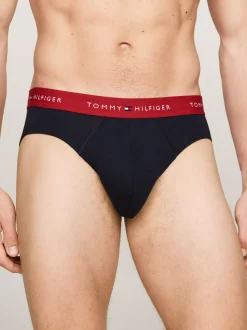 Obcisłe Bokserki|Bielizna*Tommy Hilfiger Zestaw 5 Par Slipów Z Logo WHITE/VIB INDIGO/DARK MAG/DES SKY