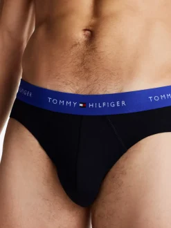 Obcisłe Bokserki|Bielizna*Tommy Hilfiger Zestaw 3 Par Slipów Z Paskiem Z Logo BRIGHT BLUE/BRIGHT BLUE/BRIGHT BLUE