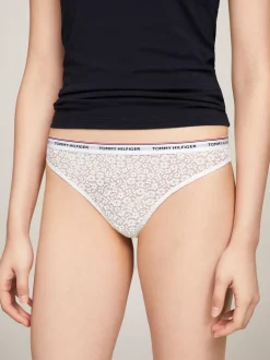 Figi|Bielizna*Tommy Hilfiger Zestaw 3 Par Thongów Premium Essential BLACK/WHITE/LIGHT PINK