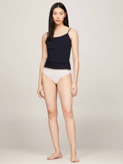Figi|Bielizna*Tommy Hilfiger Zestaw 3 Par Thongów Premium Essential BLACK/WHITE/LIGHT PINK