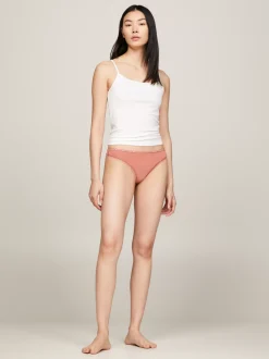 Figi|Bielizna*Tommy Hilfiger Zestaw 3 Par Thongów Z Kwiatową Koronką MINERALIZE/BALANCED BEIGE/PALE PINK