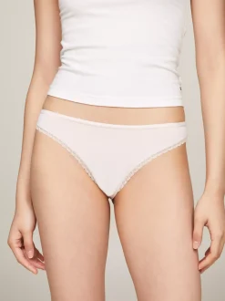 Figi|Bielizna*Tommy Hilfiger Zestaw 3 Par Thongów Z Kwiatową Koronką MINERALIZE/BALANCED BEIGE/PALE PINK