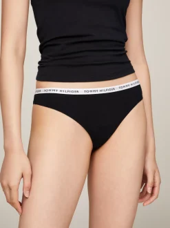 Figi|Bielizna*Tommy Hilfiger Zestaw 3 Par Thongów Z Logo Na Pasku WHITE/DESERT SKY/PRIMARY RED