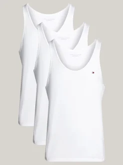 Kąpielówki|Bielizna*Tommy Hilfiger Zestaw 3 Topów Bez Rękawów WHITE/WHITE/WHITE