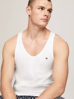 Kąpielówki|Bielizna*Tommy Hilfiger Zestaw 3 Topów Bez Rękawów WHITE/WHITE/WHITE
