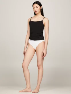 Stroje Domowe*Tommy Hilfiger Zestaw 2 Topów Na Ramiączkach Z Flagą BLACK/MISTY BLUSH