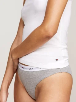 Stroje Domowe*Tommy Hilfiger Zestaw 2 Topów Na Ramiączkach Z Flagą WHITE/ DESERT SKY