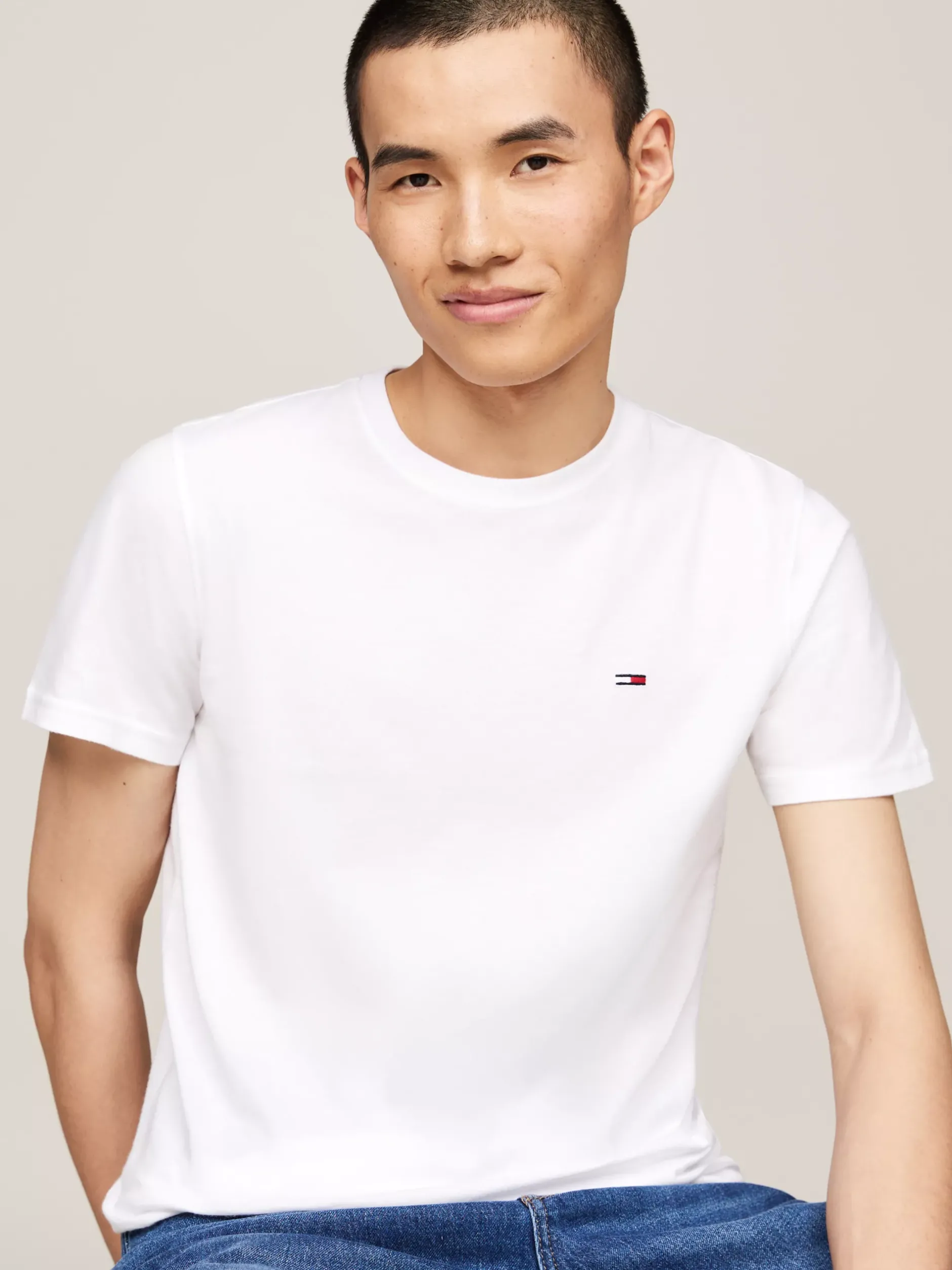 T-Shirty*Tommy Hilfiger Zestaw 2 T-shirtów O Wąskim Kroju GREEN MALACHITE / WHITE