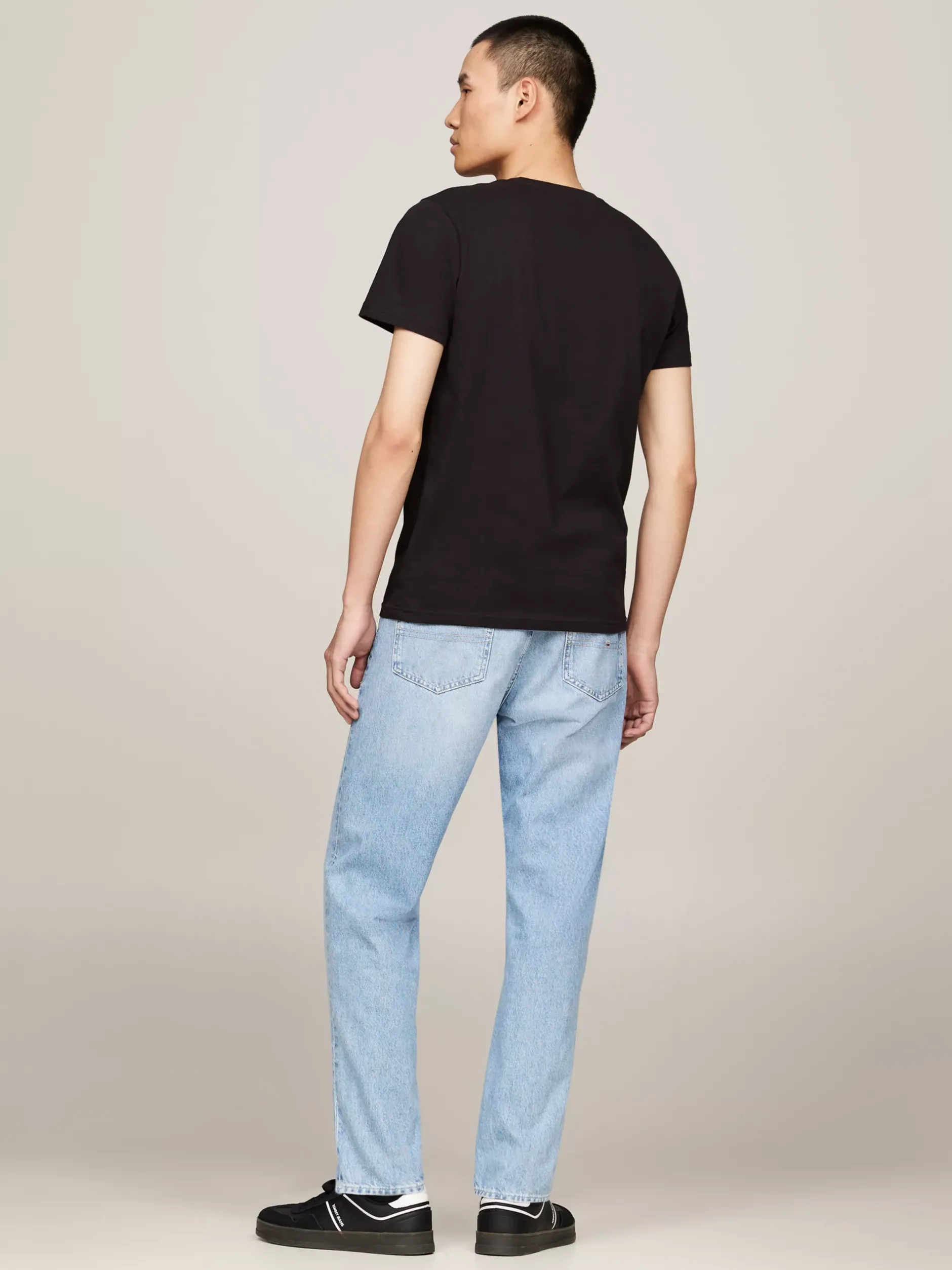 T-Shirty*Tommy Hilfiger Zestaw 2 T-shirtów O Wąskim Kroju ANCIENT WHITE/BLACK