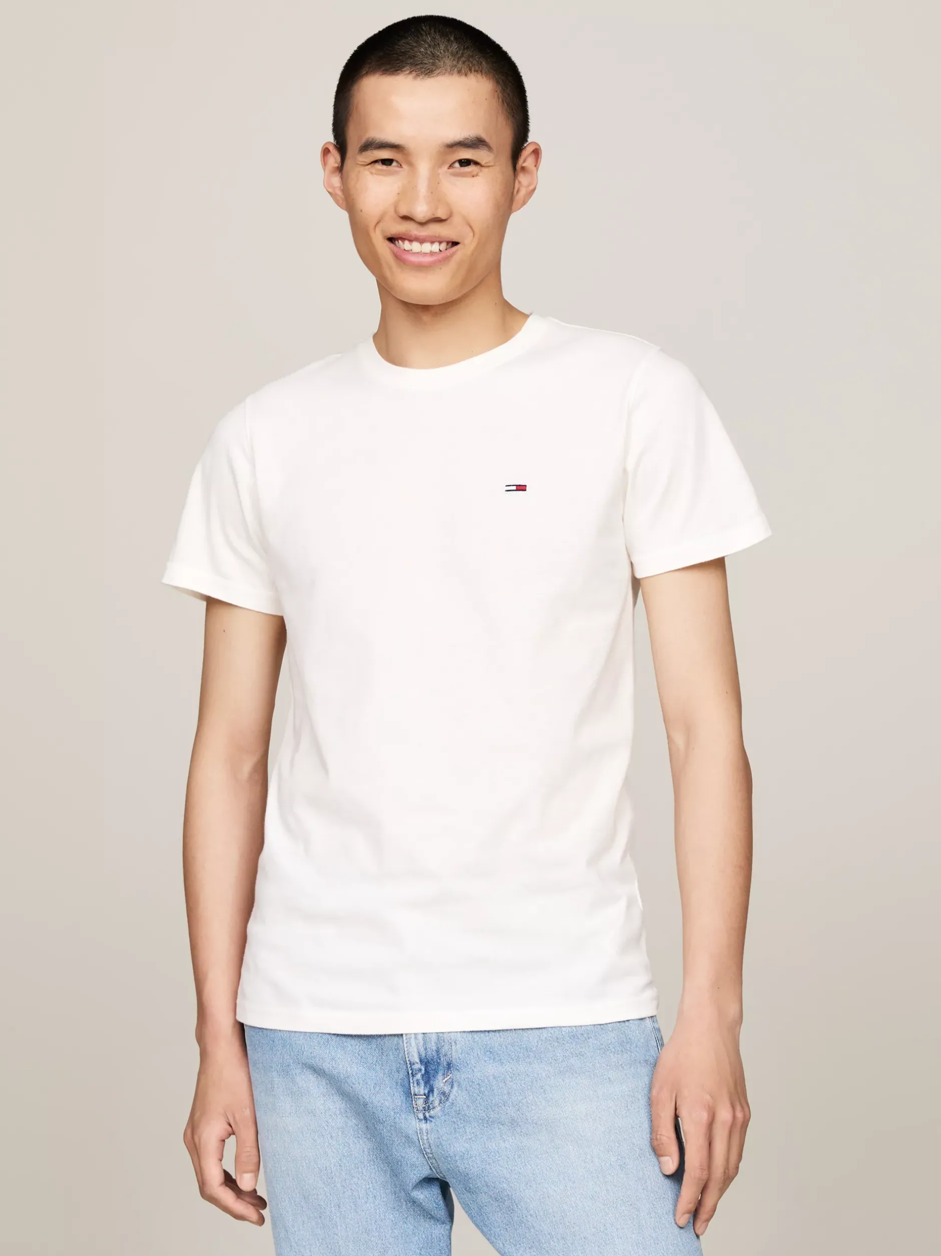 T-Shirty*Tommy Hilfiger Zestaw 2 T-shirtów O Wąskim Kroju ANCIENT WHITE/BLACK