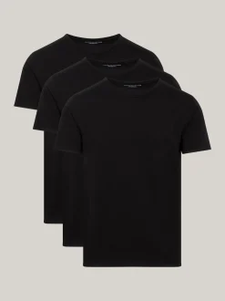 Stroje Domowe|Multipacks*Tommy Hilfiger Zestaw 3 T-shirtów Premium Essential BLACK/ BLACK / BLACK