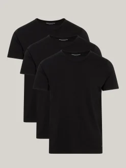 Stroje Domowe|Multipacks*Tommy Hilfiger Zestaw 3 T-shirtów Z Dekoltem W Kształcie Litery V BLACK/ BLACK / BLACK