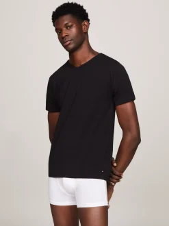 Stroje Domowe|Multipacks*Tommy Hilfiger Zestaw 3 T-shirtów Z Dekoltem W Kształcie Litery V BLACK/ BLACK / BLACK