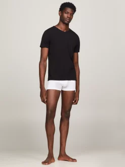 Stroje Domowe|Multipacks*Tommy Hilfiger Zestaw 3 T-shirtów Z Dekoltem W Kształcie Litery V BLACK/ BLACK / BLACK