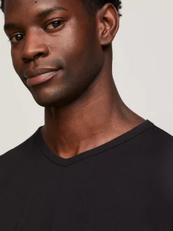 Stroje Domowe|Multipacks*Tommy Hilfiger Zestaw 3 T-shirtów Z Dekoltem W Kształcie Litery V BLACK/ BLACK / BLACK