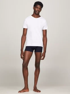 Stroje Domowe|Multipacks*Tommy Hilfiger Zestaw 3 T-shirtów Z Dekoltem W Kształcie Litery V WHITE/WHITE/WHITE