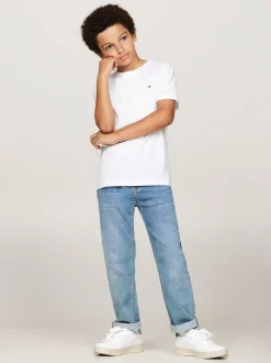 Bielizna & Skarpetki|Underwear & Socks*Tommy Hilfiger Zestaw 2 T-shirtów Z Flagą WHITE/LIGHT GREY HEATHER