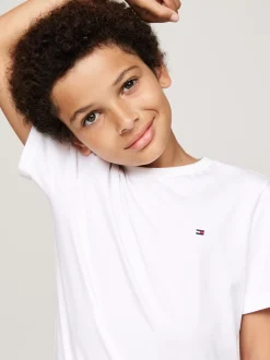 Bielizna & Skarpetki|Underwear & Socks*Tommy Hilfiger Zestaw 2 T-shirtów Z Flagą WHITE/LIGHT GREY HEATHER