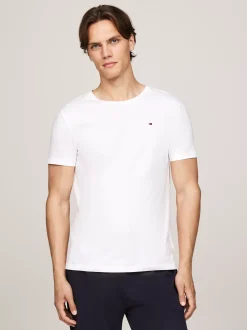 Stroje Domowe*Tommy Hilfiger Zestaw 3 T-shirtów Z Okrągłym Dekoltem WHITE/WHITE/WHITE