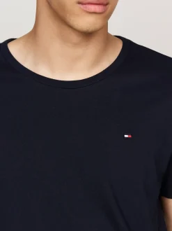 Stroje Domowe*Tommy Hilfiger Zestaw 3 T-shirtów Z Okrągłym Dekoltem WHITE/VESSEL BLUE/DES SKY