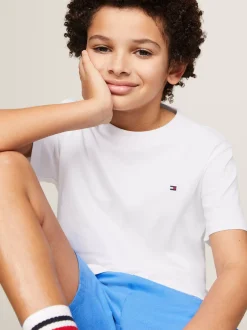 Underwear & Socks|T-Shirty I Koszulki Polo*Tommy Hilfiger Zestaw 2 T-shirtów Z Wyhaftowaną Flagą DESERT SKY/WHITE