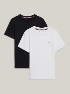 Underwear & Socks|T-Shirty I Koszulki Polo*Tommy Hilfiger Zestaw 2 T-shirtów Z Wyhaftowaną Flagą DESERT SKY/WHITE