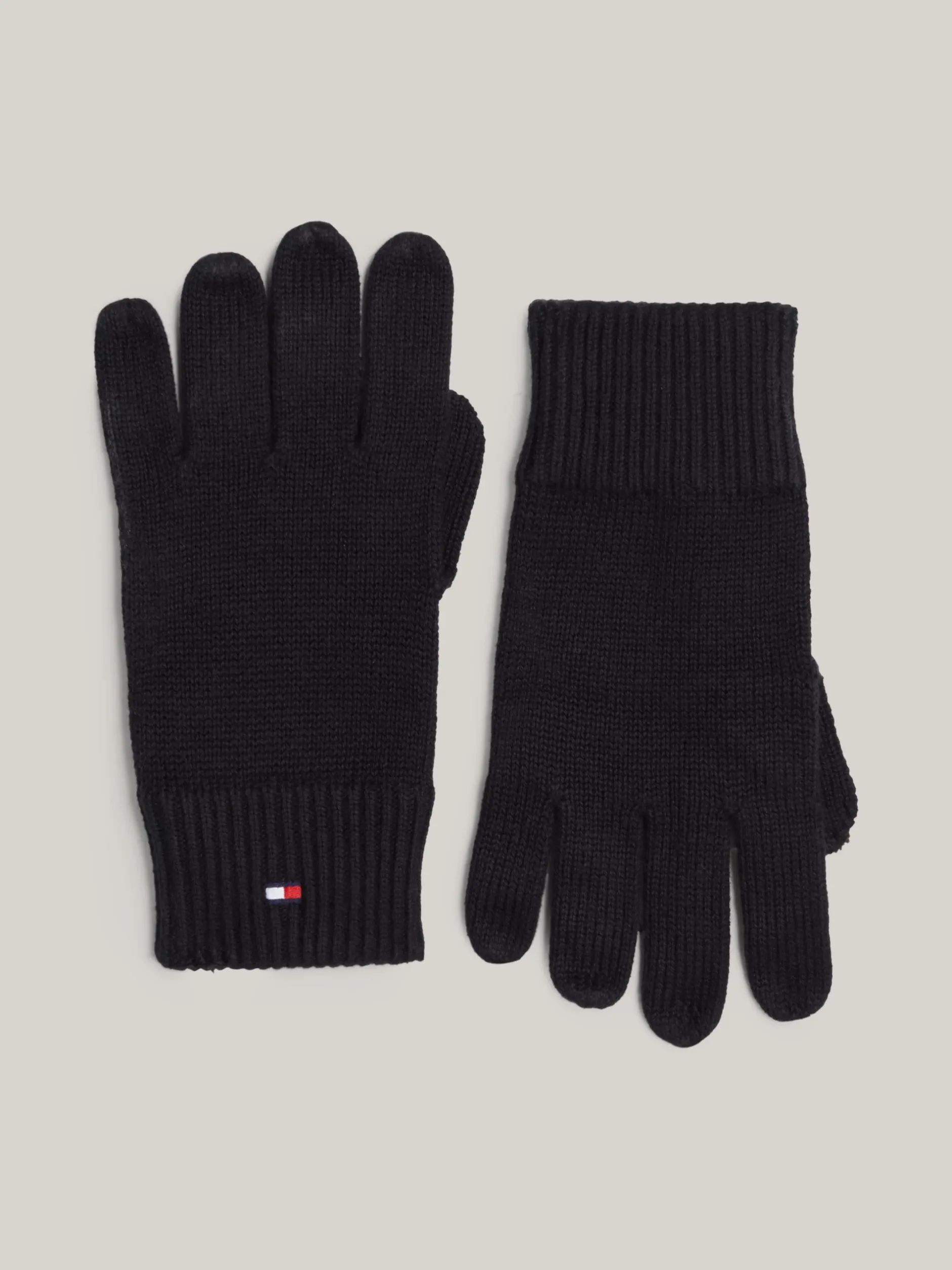 Czapki I Szaliki*Tommy Hilfiger Zestaw: Czapka Beanie I Rękawiczki Z Kaszmirem BLACK