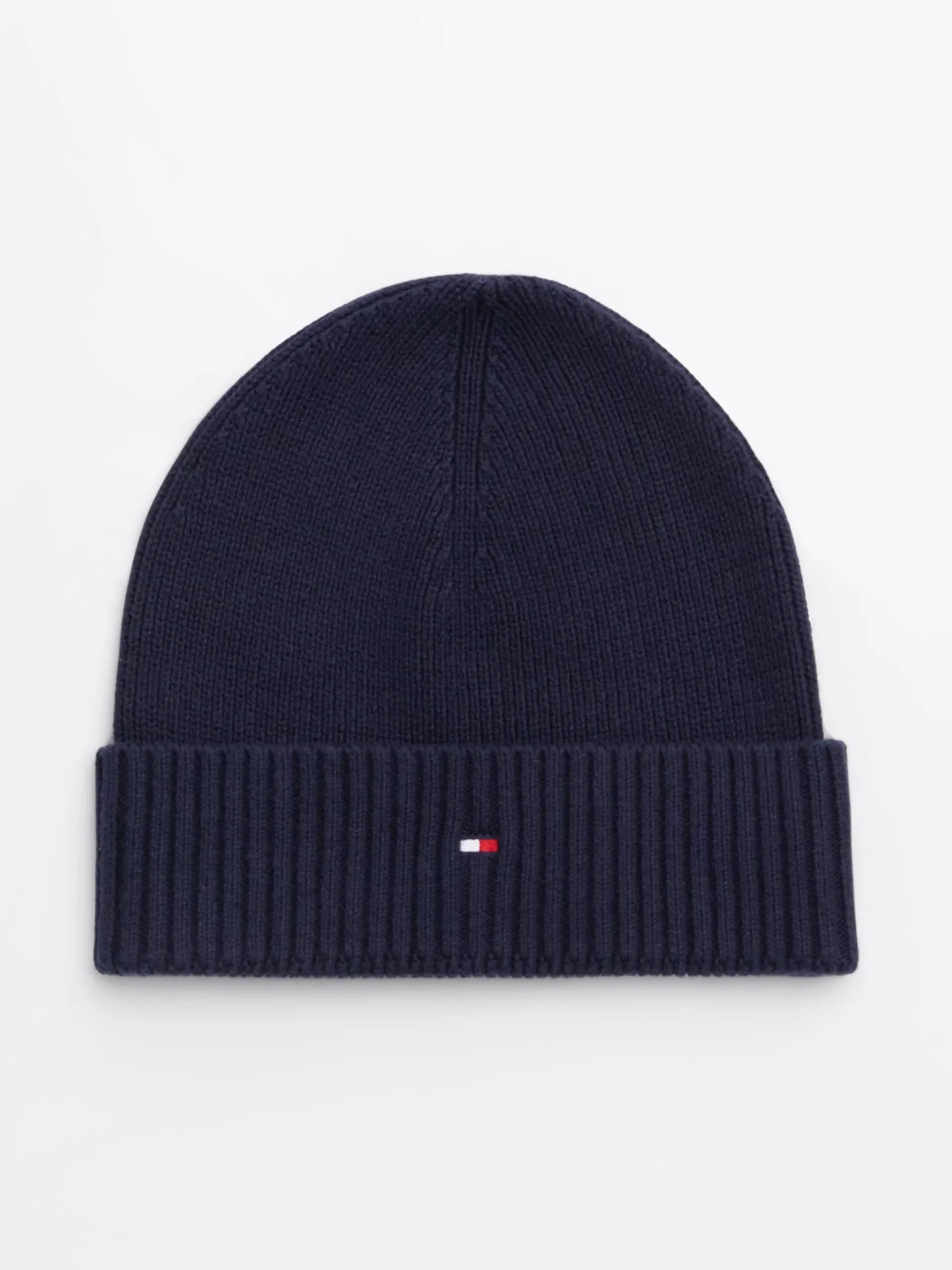 Czapki I Szaliki*Tommy Hilfiger Zestaw: Czapka Beanie I Rękawiczki Z Kaszmirem SPACE BLUE
