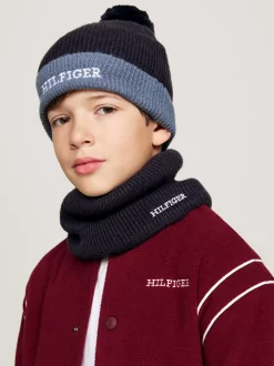 Obuwie I Akcesoria|Obuwie I Akcesoria*Tommy Hilfiger Zestaw Dla Dzieci Z Czapką I Kominem SPACE BLUE