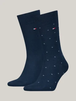 Skarpetki*Tommy Hilfiger Zestaw Dwóch Par Skarpetek Classics W Groszki NAVY BLUE