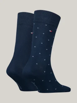 Skarpetki*Tommy Hilfiger Zestaw Dwóch Par Skarpetek Classics W Groszki NAVY BLUE