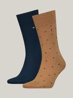 Skarpetki*Tommy Hilfiger Zestaw Dwóch Par Skarpetek Classics W Groszki KHAKI