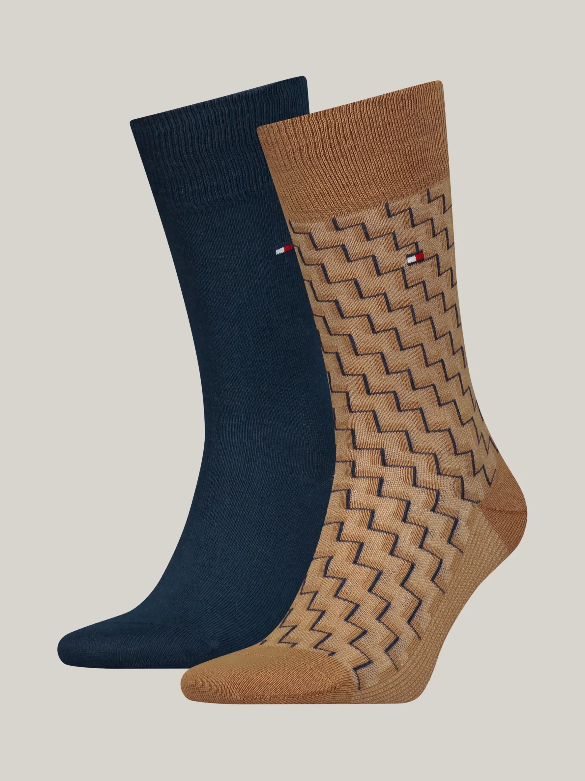Skarpetki*Tommy Hilfiger Zestaw Dwóch Par Skarpetek Classics KHAKI