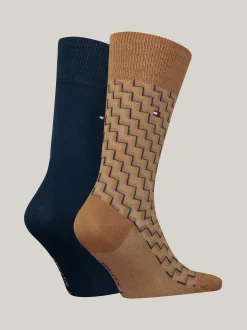 Skarpetki*Tommy Hilfiger Zestaw Dwóch Par Skarpetek Classics KHAKI