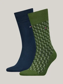 Skarpetki*Tommy Hilfiger Zestaw Dwóch Par Skarpetek Classics ARMY GREEN
